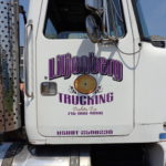 truck lettering with vinyl digital print